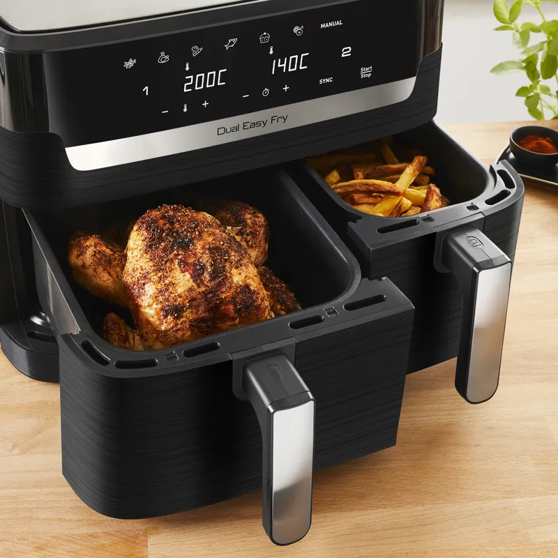 TEFAL Dual Easy Fry Airfryer 5,2L+3,1L Twee Kamers 7 Programma's — foto 14