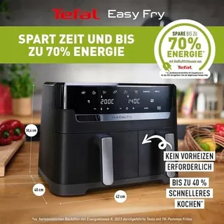 TEFAL Dual Easy Fry Airfryer 5,2L+3,1L Twee Kamers 7 Programma's — miniatuur 5