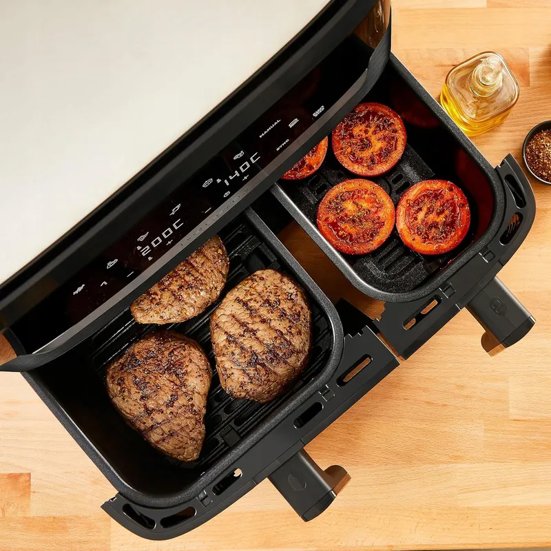 TEFAL Dual Easy Fry Airfryer 5,2L+3,1L Twee Kamers 7 Programma's — foto 13