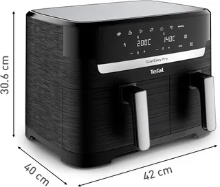 TEFAL Dual Easy Fry Airfryer 5,2L+3,1L Twee Kamers 7 Programma's — miniatuur 11