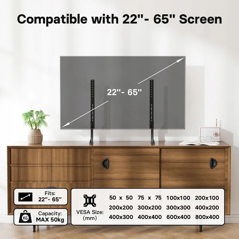 BONTEC Universele TV Poten 22-65" LCD LED Verstelbaar VESA 800x400 — foto 5