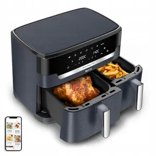 TEFAL Dual Easy Fry XXL Airfryer 11L 7 Programma's Grijs