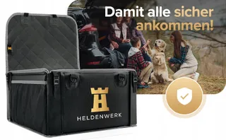 HELDENWERK Hondenautostoel Extra Stevig Waterdicht Zwart Grijs — miniatuur 9