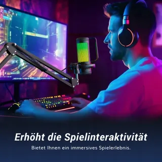 TONOR RGB Gaming USB Microfoon PC Set Streaming TC310+ — miniatuur 9