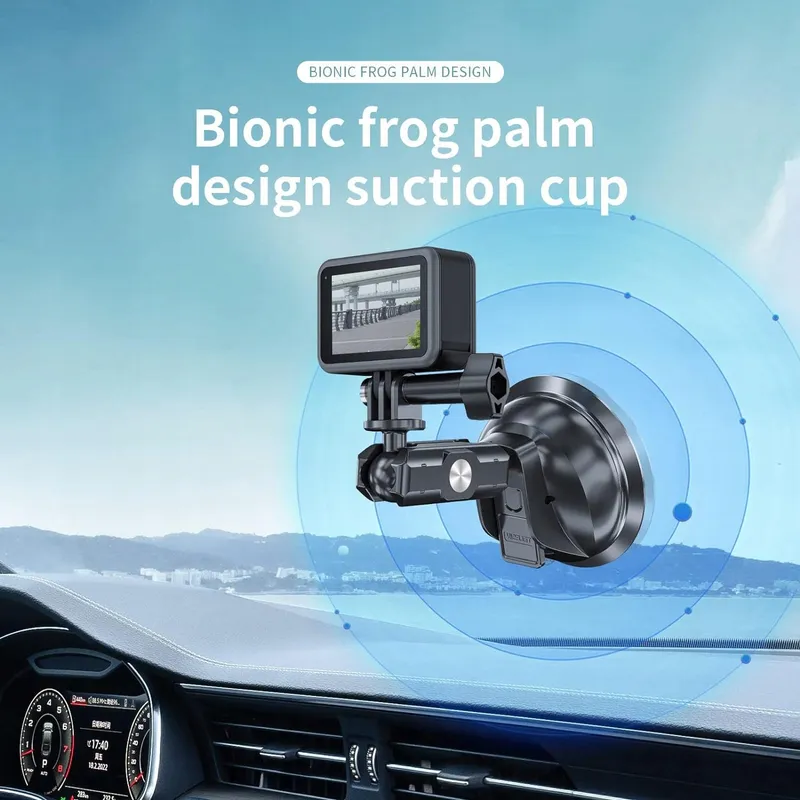 TELESIN Zuignap Automount GoPro DJI Insta360 Voorruit Dashboard — foto 3