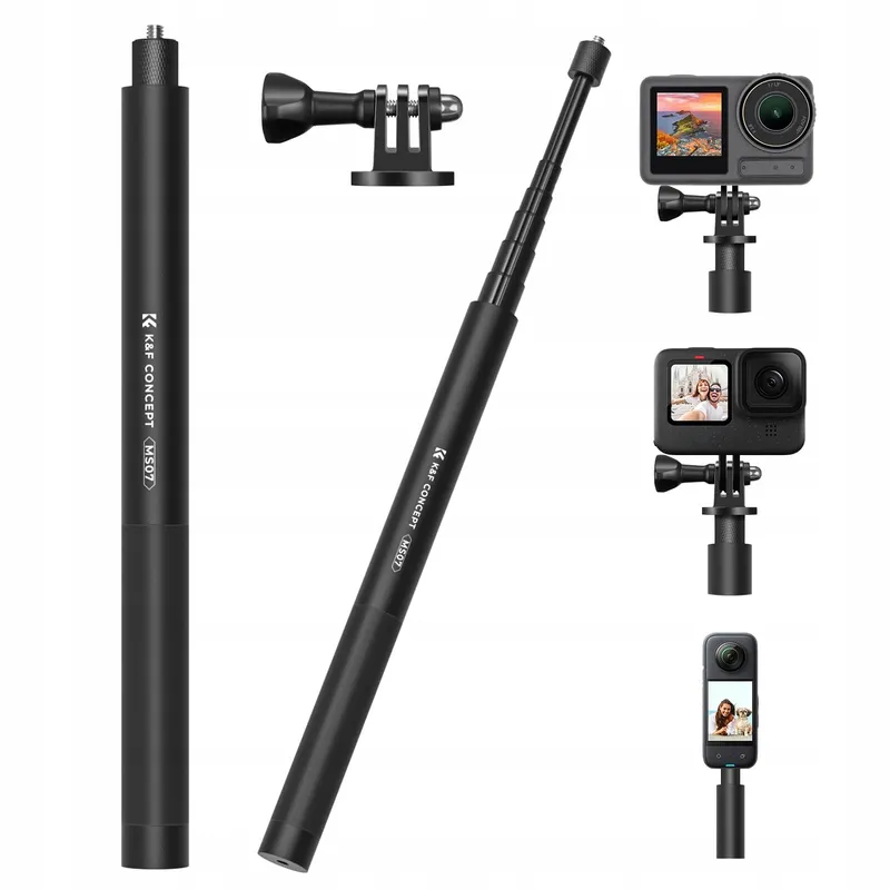 K&F CONCEPT MS07 Selfiestick Monopod 153cm GoPro Insta360 DJI — foto 1