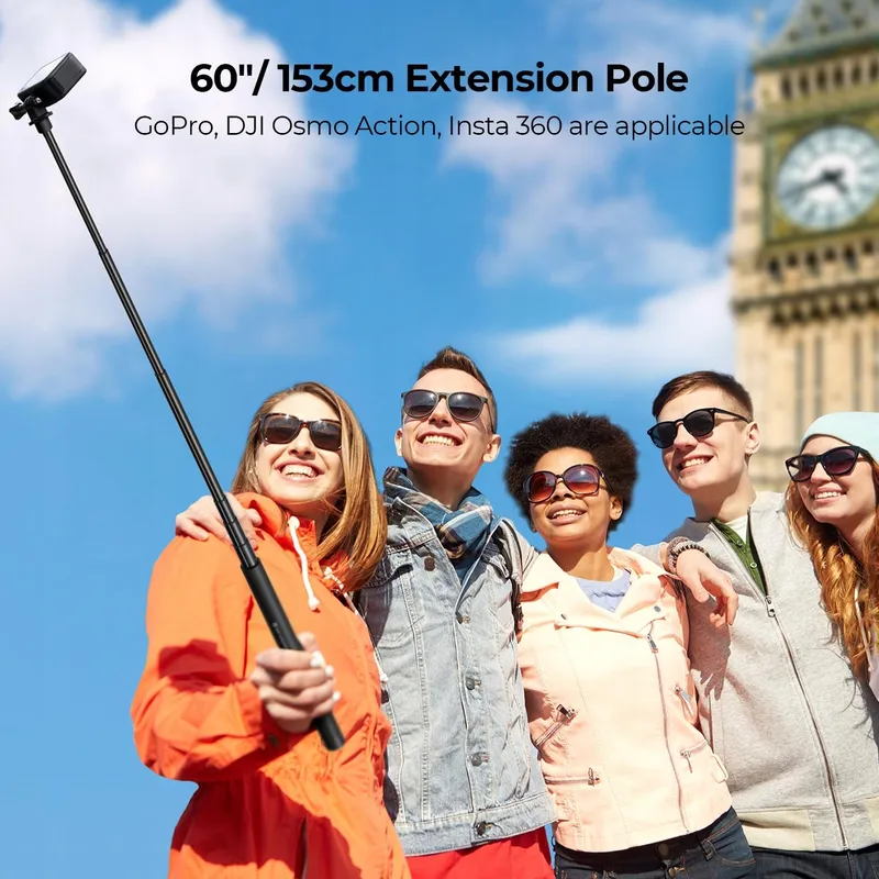 K&F CONCEPT MS07 Selfiestick Monopod 153cm GoPro Insta360 DJI — foto 2