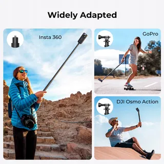 K&F CONCEPT MS07 Selfiestick Monopod 153cm GoPro Insta360 DJI — miniatuur 6