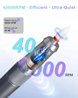 ENGERWALL Professionele Nagelfrees 40000 U/min Accu — miniatuur 2