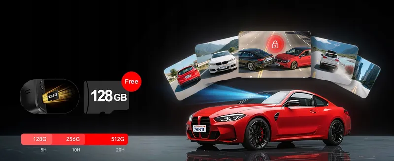 REDTIGER 4K Dashcam Voor Achter Touchscreen GPS WiFi 128GB — foto 15