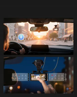 REDTIGER 4K Dashcam Voor Achter Touchscreen GPS WiFi 128GB — miniatuur 10