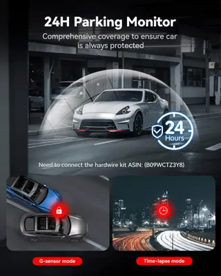 REDTIGER 4K Dashcam Voor Achter Touchscreen GPS WiFi 128GB — miniatuur 8