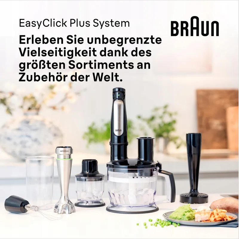 BRAUN MultiQuick 7 MQ7045X Staafmixer 1000W Accessoireset RVS — foto 5