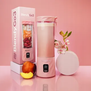 BLENDYGO 3 Mini Draagbare Smoothieblender USB-C 550ml BPA-Vrij Roze — miniatuur 12