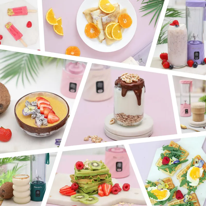 BLENDYGO 3 Mini Draagbare Smoothieblender USB-C 550ml BPA-Vrij Roze — foto 9