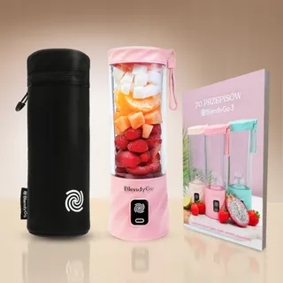 BLENDYGO 3 Mini Draagbare Smoothieblender USB-C 550ml BPA-Vrij Roze — miniatuur 15