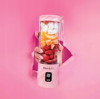 BLENDYGO 3 Mini Draagbare Smoothieblender USB-C 550ml BPA-Vrij Roze — miniatuur 3