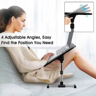 AIROPEN Laptoptafel Voor Bed Verstelbaar Koelventilator Lade — miniatuur 3