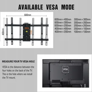 FORGING MOUNT TV Wandbeugel Lang Bereik 32-75 Inch 180° Draaibaar — miniatuur 6