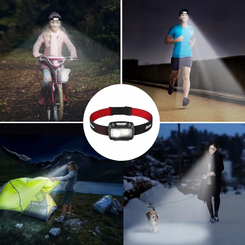 Blukar LED Hoofdlamp Oplaadbaar 2000L Waterdicht Jogging — foto 9