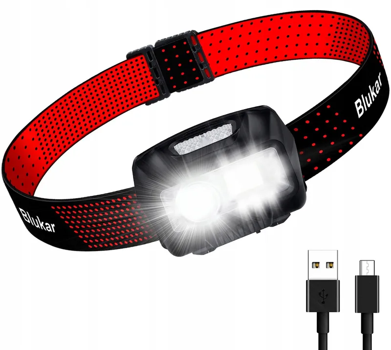 Blukar LED Hoofdlamp Oplaadbaar 2000L Waterdicht Jogging — foto 1