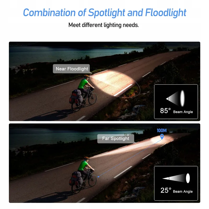 Blukar LED Hoofdlamp Oplaadbaar 2000L Waterdicht Jogging — foto 4