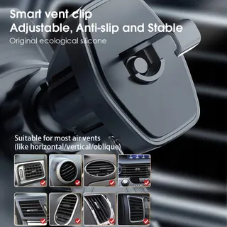 AMAZEFAN Draadloze Autolader 15W Qi voor iPhone Samsung Huawei — miniatuur 6
