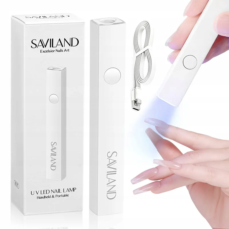 SAVILAND Mini UV LED Nagellamp Huidbescherming Draagbaar Vrouwen — foto 1