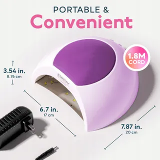 SUNUV SUN2C UV LED Nagellamp Timer Sensor Paars — miniatuur 7