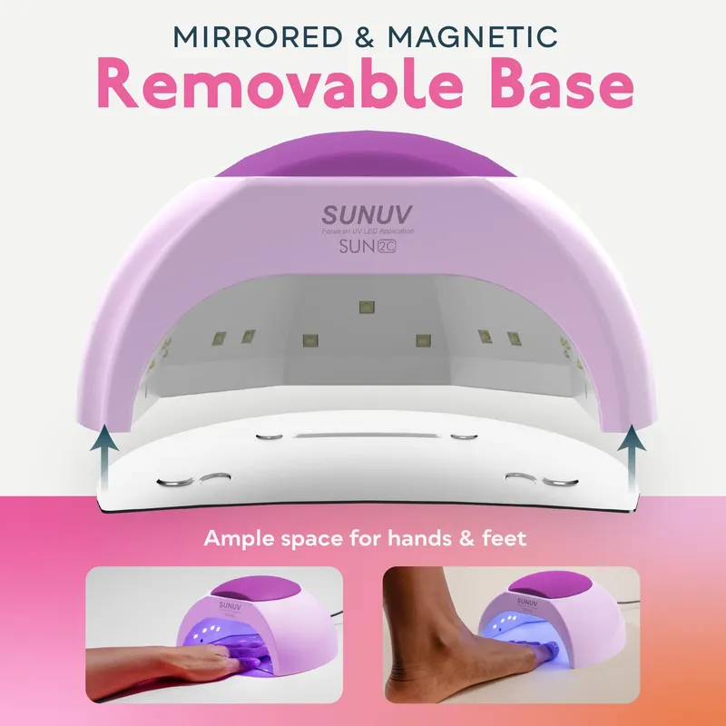 SUNUV SUN2C UV LED Nagellamp Timer Sensor Paars — foto 6