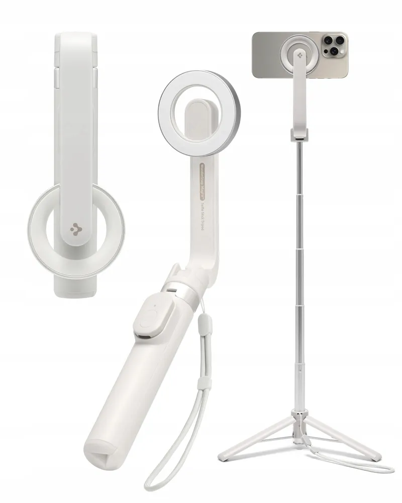 SPIGEN MagSafe Selfie Stick Bluetooth iPhone 16 15 Samsung S24 S23 — foto 1