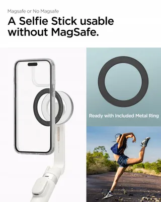 SPIGEN MagSafe Selfie Stick Bluetooth iPhone 16 15 Samsung S24 S23 — miniatuur 2