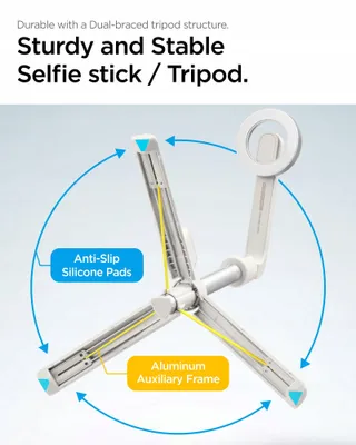 SPIGEN MagSafe Selfie Stick Bluetooth iPhone 16 15 Samsung S24 S23 — miniatuur 7