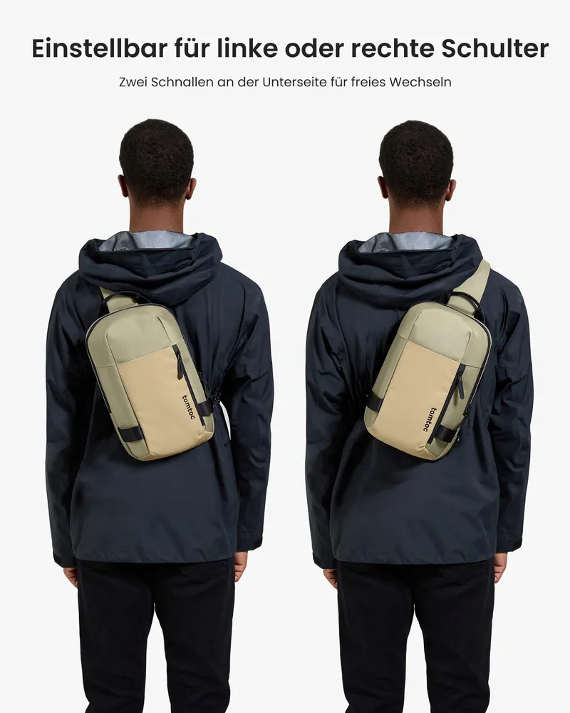 TOMTOC Schoudertas Heren 11" iPad Air iPad Pro Waterafstotend — foto 6