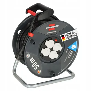 BRENNENSTUHL Garant V2 Kabelhaspel 50m 4 Stopcontacten Oververhitting — miniatuur 1