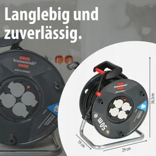 BRENNENSTUHL Garant V2 Kabelhaspel 50m 4 Stopcontacten Oververhitting — miniatuur 7