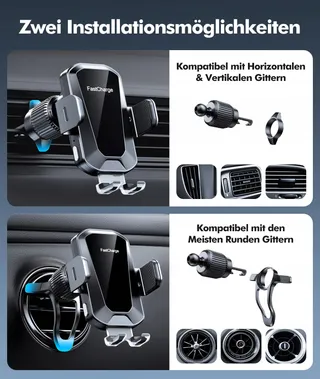 EOIWUY Autohouder Draadloze Oplader 15W Automatisch — miniatuur 6