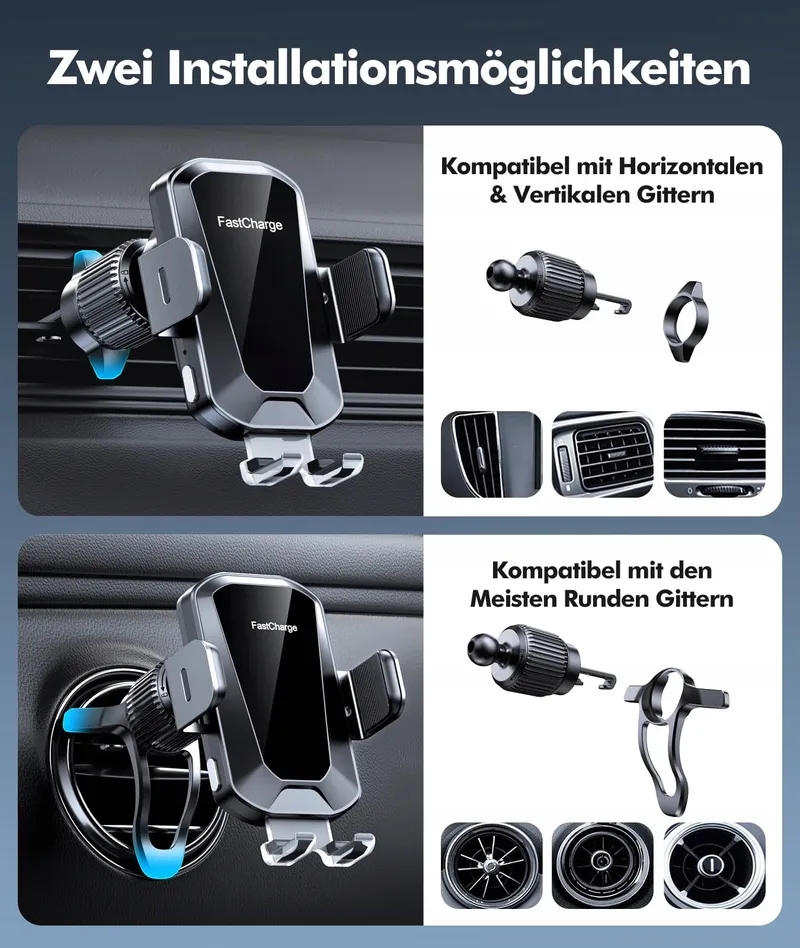 EOIWUY Autohouder Draadloze Oplader 15W Automatisch — foto 6