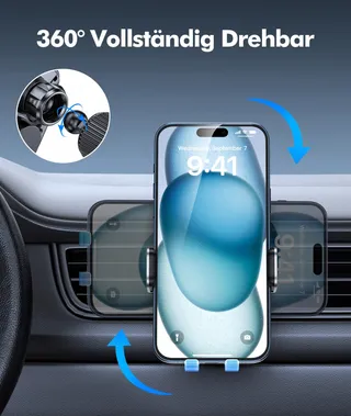EOIWUY Autohouder Draadloze Oplader 15W Automatisch — miniatuur 1
