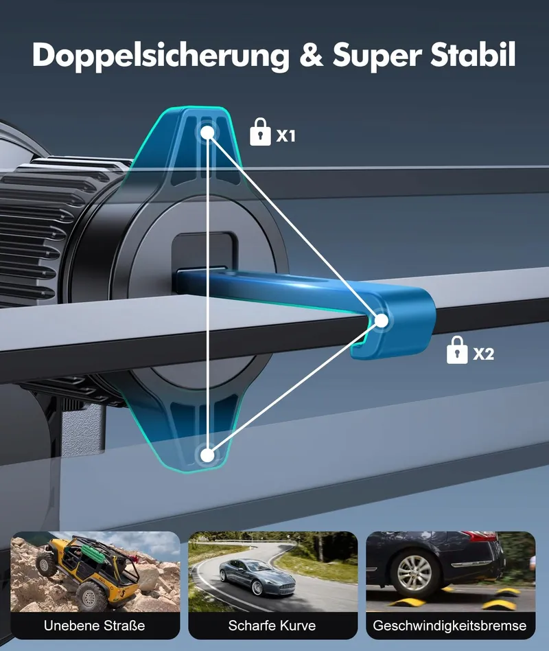 EOIWUY Autohouder Draadloze Oplader 15W Automatisch — foto 5