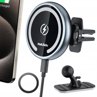 MAGJIEYX MagSafe Magnetische Autohouder 15W Voor iPhone 16-12 — miniatuur 1