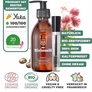 BIONOBLE Ricinusolie Bio 200ml Haar Wimpers Wenkbrauwen Nagels — miniatuur 2