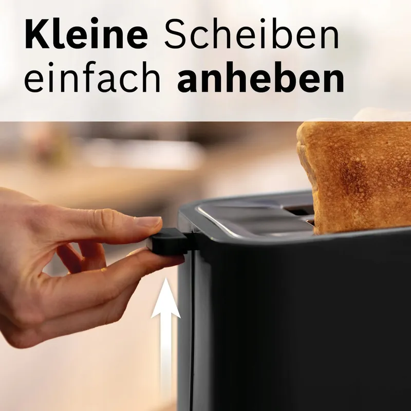 BOSCH MyMoment Compacte Broodrooster TAT3M123 800W Zwart Ontdooien — foto 4
