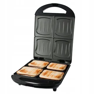 EMERIO XXL Sandwichmaker 4 Vormen Voor het Hele Gezin 1300W BPA-vrij — miniatuur 5
