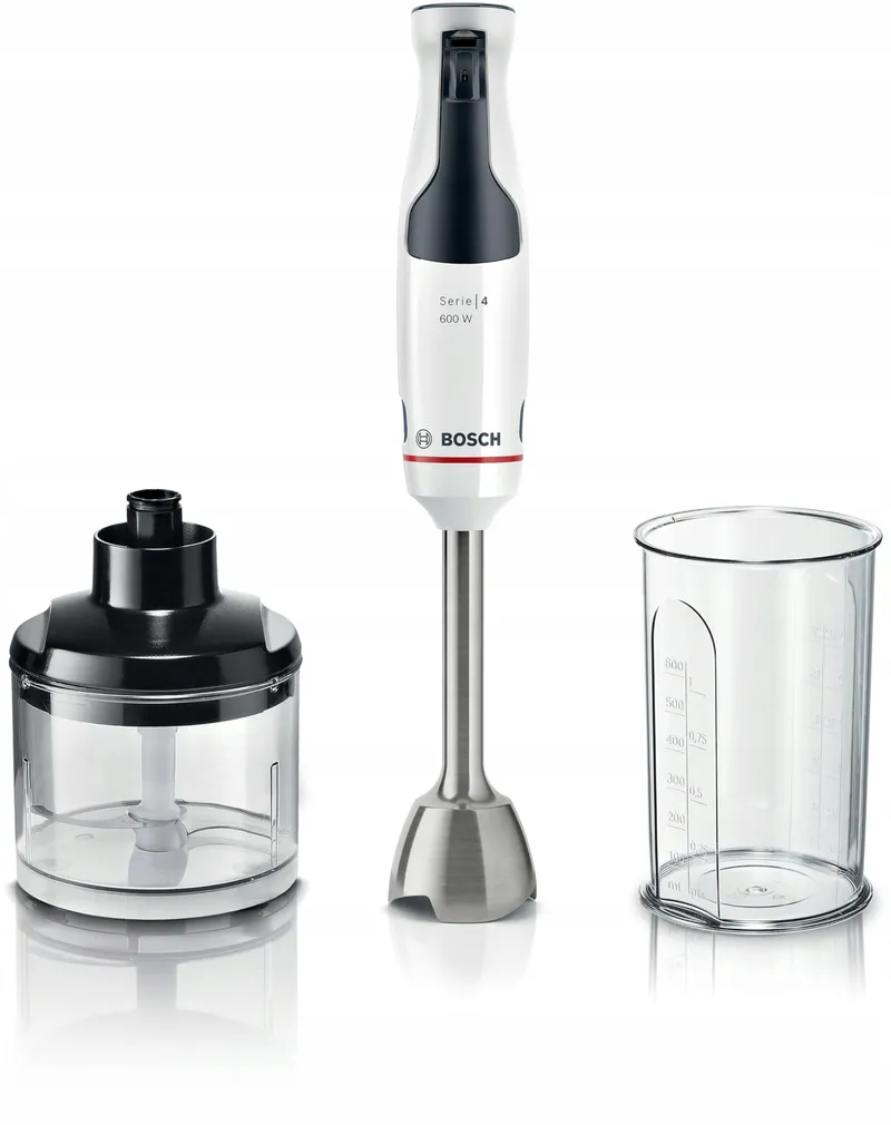 BOSCH MSM4W220 Staafmixer 600W Hakmolen 4 Messen Wit — foto 1