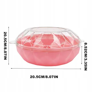 XZYDEN Snackbakje met Deksel 4 Vakken voor Beker 40oz Roze — miniatuur 2