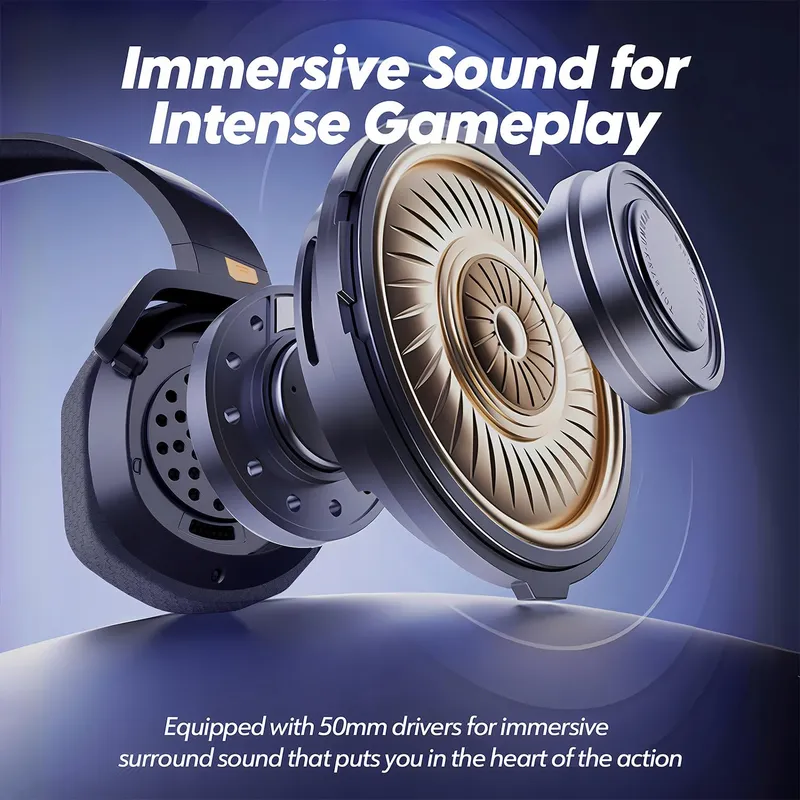 NUBWO G06 Draadloze Gaming Headset Microfoon PS5 PS4 PC — foto 5