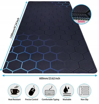 NIVIY Gaming Muismat 1200x600mm Waterdicht Antislip — miniatuur 3
