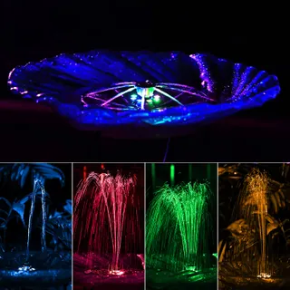 AMZTIME Kleurrijke Solar Fontein 5.5W Tuin Vijver Vogelbad — miniatuur 4