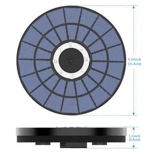 AMZTIME Kleurrijke Solar Fontein 5.5W Tuin Vijver Vogelbad — miniatuur 6